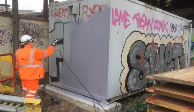 Combatting trackside graffiti